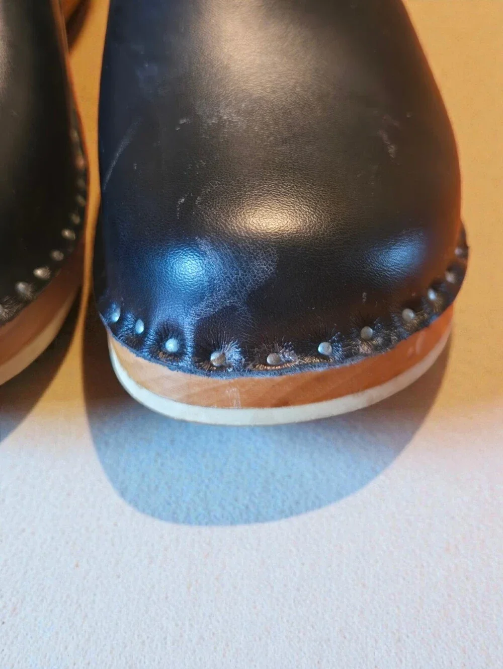 Troentorp Black Clog Size 38 / 8 Made In Sweden - Picture 15 of 15